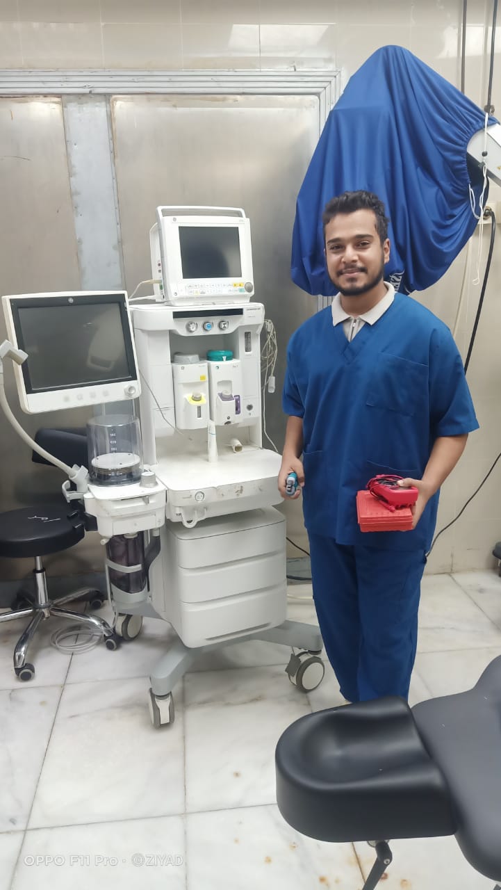Ziyad in clinical training